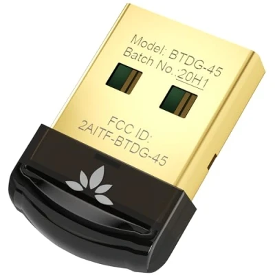 Imagen de Avantree DG45 Bluetooth 5.0 USB Dongle, Adaptador para PC Portátil, Transferencia inalámbrica Auriculares, Altavoces, Teclado, Ratón, Impresoras, Música y Llamadas, Windows 11/10/8.1/8