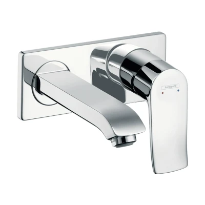 Imagen de Hansgrohe 31251000 Metris Grifo de Lavabo Empotrado, Consumo Agua reducido, 16,5 cm, Cromo, Caño 165 mm