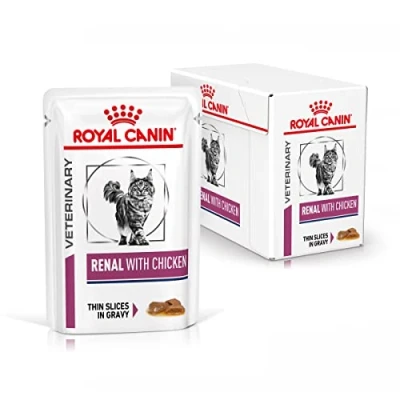 Imagen de Royal Canin Veterinary Renal Pollo 12 x 85 g Alimento completo Para gatos adultos con problemas renales En bolsa fresca