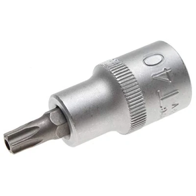 Imagen de BGS 4326 Punta de vaso entrada 12,5 mm (1/2&quot;) perfil en T (para Torx) con perforación T40