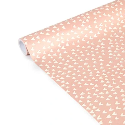 Imagen de Clairefontaine, 223862C, Rollo de papel regalo, Excellia Tiny Rolls, 5m x 35cm, 80g, Corazones