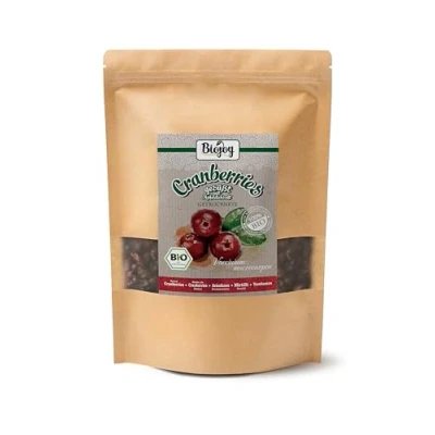 Imagen de Biojoy Arándanos rojos secos Ecológicos (1 kg), endulzado con jugo de manzana