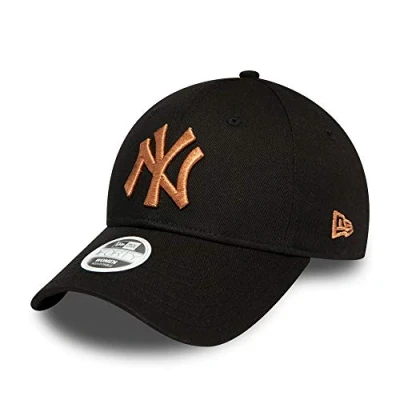 Imagen de New Era York Yankees MLB Cap Verstellbar 9forty Basecap Kappe Metallic Schwarz Bronze One Size