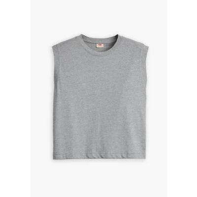 Imagen de Levi&#039;s Boxy Tank Camiseta, Triblend Header Gray, S Mujeres