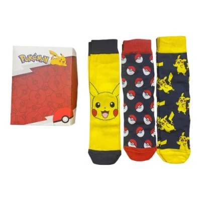 Imagen de NEW IMPORT Pack 3 Calcetines Adulto de Pokemon