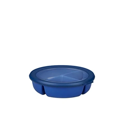 Imagen de Mepal Cuenco Bento 3 compartimentos múltiple Cirqula Caja hermética de almacenamiento alimentos Táper para separar la comida Meal prep containers &amp; recipientes Vivid blue