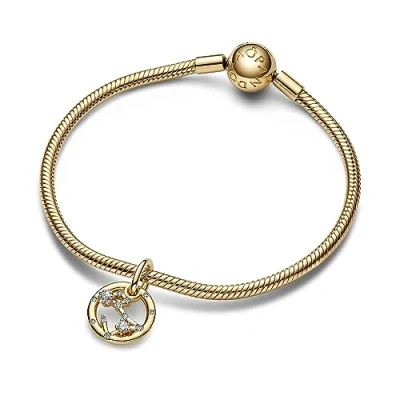 Imagen de Pandora Moments Mujeres Charm Baño de oro 14 quilates 762724C01