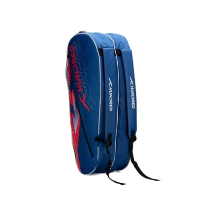 Imagen de HUNDRED Strike Badminton and Tennis Racquet Kit Bag (Slate Blue, Size: Large/6in1) Material: Polyester Multiple Compartment with Side Pouch Easy Carry Handle Padded Back Straps