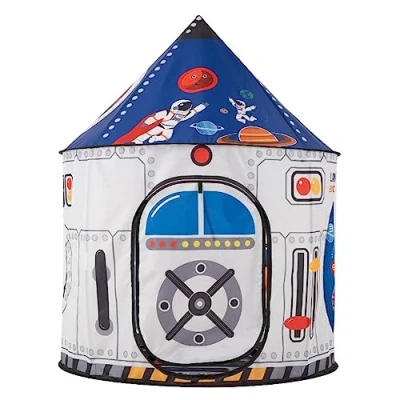 Imagen de Benebomo Tente fusée Spatiale, de Jeu pour Enfants, Spatiale Pop up, tentes garçons, intérieur&amp;extérieur