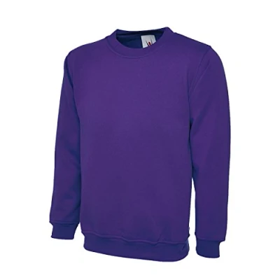 Imagen de Uneek, Sudadera clásica lisa de cuello redondo, 300 g, Morado, XXXXL