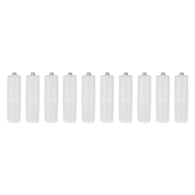 Imagen de Adaptador convertidor de batería, 10 piezas batería AAA a AA, celda tamaño AA Interruptor caja(Transparente)