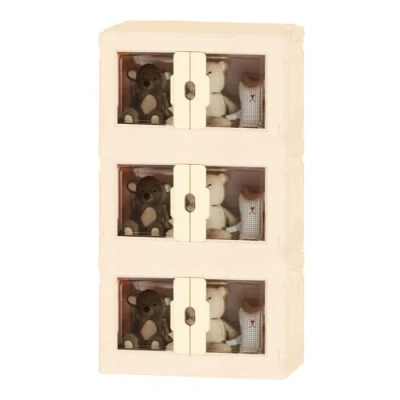 Imagen de Pack 3 Caja de Almacenamiento Plegable, Contenedor plástico con Ruedas, Cubo Apilable Puertas, Organizador para Hogar Puertas y Tapadera Habitación, Baño, Cocina, Oficina, Salón