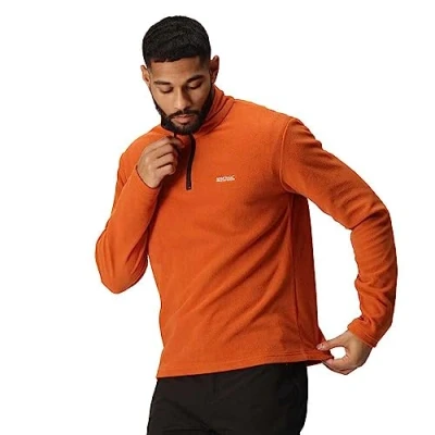 Imagen de Regatta Men&#039;s Thompson Lightweight Half Zip Fleece Forro Polar, Cobre Quemado, L para Hombre