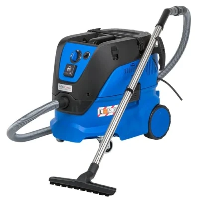 Imagen de Nilfisk 107412103 Extractor de polvo, 4500 l/min, 30 l, 1400 W, 230 V, color negro y azul