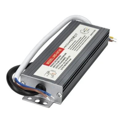 Imagen de Jandei Fuente de Alimentación Transformador 110/220V AC a 12V DC 60W 5A, Instalación en Interior/Exterior IP67 para Tira Led, Neón o Dispositivos Bajo Voltaje