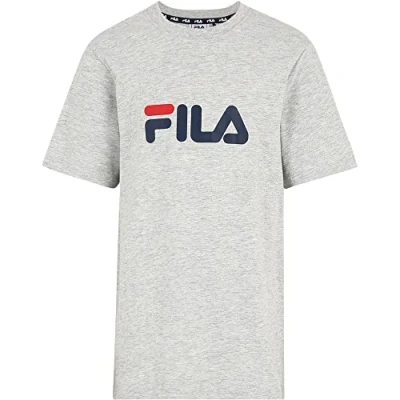 Imagen de Fila Logotipo Clásico de Solberg Camiseta, Gris Claro, 158 164 cm Unisex niños