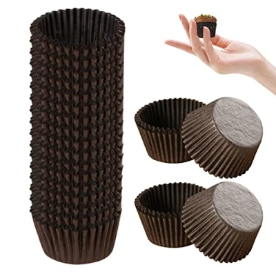 Imagen de Juego de 1000 mini tazas papel para tartas huevos, postres, vasos redondos especiales hornear, magdalenas, chocolate