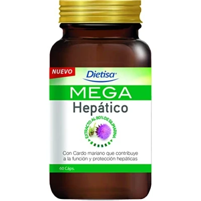 Imagen de Dielisa Mega Hepatico Complemento Alimenticio con Extracto de Cardo Mariano 60 cápsulas