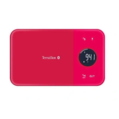Imagen de Balanza de cocina conectada Terraillon, para Smartphone/Tablet, calculadora energía, tara, conversiones líquidos, temporizador, Bluetooth Smart, 5 kg, NutriTab, arándano rojo