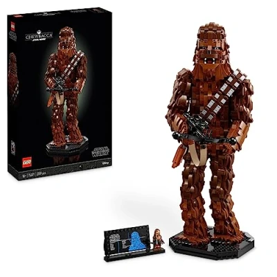 Imagen de LEGO 75371 Star Wars Chewbacca, Figura Coleccionable de Wookiee con Ballesta, Minifigura, Maqueta del 40º Aniversario El Retorno Jedi para Adultos, Regalo Adolescentes, Hombres, Mujeres