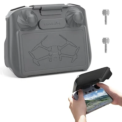 Imagen de MotuTech 2 en 1 protector y parasol de pantalla para DJI RC/RC Pro Control remoto Mavic 3 Mini Anti arañazos (gris RC)