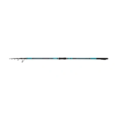 Imagen de Mitchell Suprema SW Surf Tele, caña de Pescar, cañas Spinning, Pesca Surf, diseñada y desarrollada en Italia, Spinning Agua Salada, Unisex, Negro/Azul, 4,2 m, 180 250 g