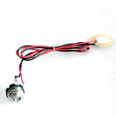 Imagen de Alnicov Transductor piezoeléctrico, amplificador de pastilla metal para instrumentos acústicos, guitarras acústicas, mandolina, ukelele