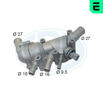 Imagen de ERA 350565A Termostato, refrigerante con junta sensor Metal carcasa (cárter) FORD: FIESTA 5, KA Hatchback, 4