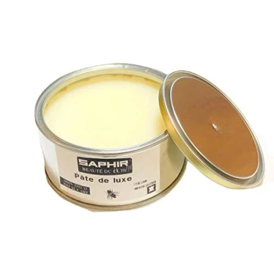 Imagen de SAPHIRBetún para Zapatos Beaute du Cuir Pate de Luxe250ml Blanco neutro