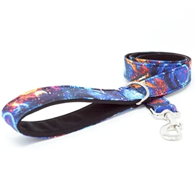 Imagen de candyPet Correa para Perros 120 cm de algodón con Asa acolchada Softshell, Universe