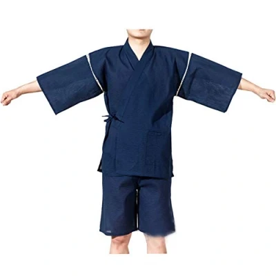 Imagen de Fancy Pumpkin [Tamaño XL K01] Traje de Pijama Kimono Estilo Japonés para Hombre