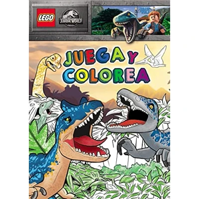 Imagen de JURASSIC WORLD.LEGO JUEGA Y COLOREA