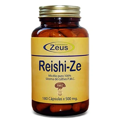 Imagen de Reishi ZE Contribuye al funcionamiento normal del sistema inmunitario Complemento Alimenticio a base de y Vitamina C 100% Vegano 180 Cápsulas Vegetales