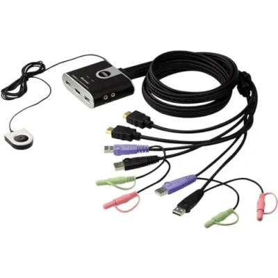 Imagen de KVM Switch, 2 Port USB HDMI A/V, ATEN CS692 by Technology