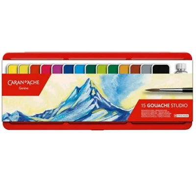 Imagen de Caran d ́Ache Gouache Pastillas para (15 Colores)