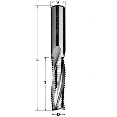 Imagen de CMT Orange Tools 195.082.11 Fresa helicoidal z3/r pos. d 8x42x90 hwm dx