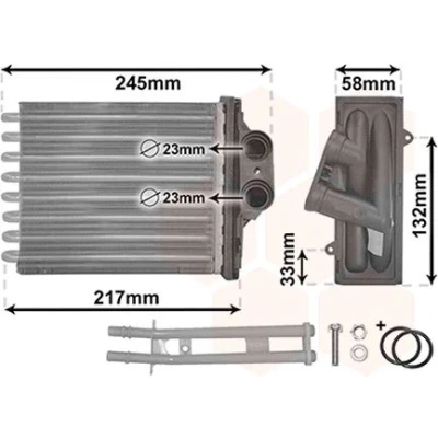 Imagen de VAN WEZEL *** IR PLUS 17006304 Radiador de Calefaccion con accesorios FIAT: 500 Hatchback, Panda II C Cabrio