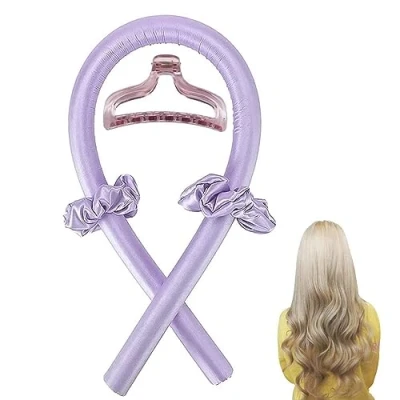 Imagen de Rizador de Pelo Sin Calor,Rizador Calor Heatless Hair Curlers Ondas Rizos Rulos con Horquillas,Cinta para Rizar Dormir