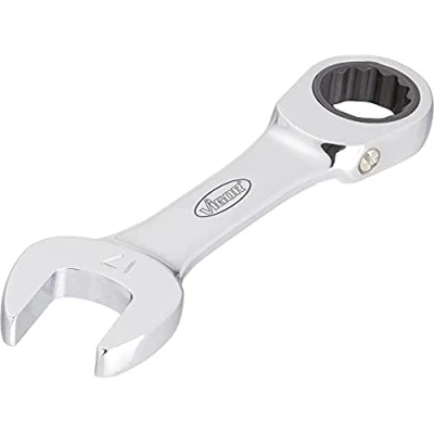 Imagen de Vigor Llave combinada de carraca V2828, modelo corto, ancho llave: 14, longitud total: 114 mm, 1 unidad.