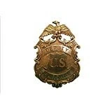 Imagen de Denix S.A. US Sheriffstern Marshal Star Águila Latón Color Cowboy Western Pin 8 cm