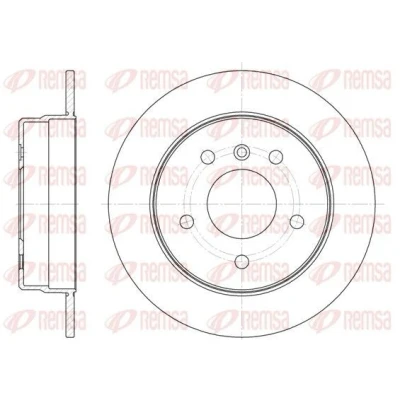 Imagen de REMSA 6831.00 Disco de freno Eje trasero 258, 258 8 5 macizo MERCEDES BENZ: Clase A, Vaneo