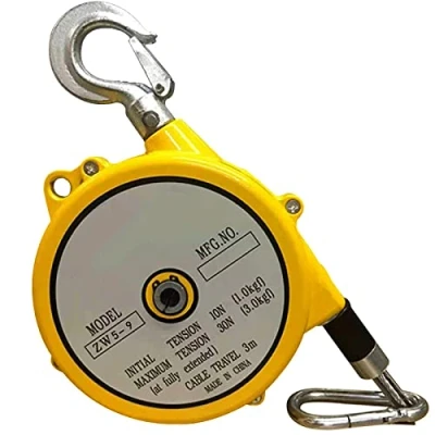 Imagen de Spring Balancer Retráctil, Balanceador de Resorte Retráctil con Sistema Autobloqueo y Cable 3m, Equilibrador Muelle para Fábrica Linea Ensamblaje, Capacidad: 1 3kg/3 5kg/5 9kg/9 15kg(Si