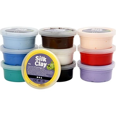 Imagen de Silk Clay Basic I, Colores surtidos, 10 x 40 g