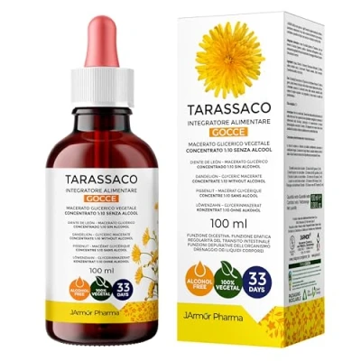 Imagen de Diente De Leon Gotas 100 ml Tarassaco Officinalis Drenante Para La Retención Líquidos Detox Depurativo Higado Y Colon Eliminar Liquidos J.Armor Pharma