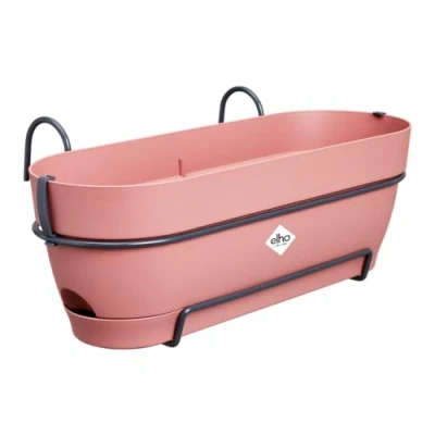 Imagen de Elho Vibia Campana Trough Allin1 50 Jardinera por Balcón Ø 50.4 x H 17.7 cm Rosado/Dusty Pink