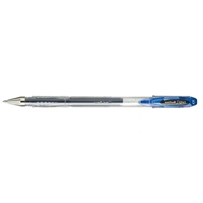 Imagen de Uni Ball Bolígrafo de tinta líquida Rollerball Signo Basicos UM 120 Azul claro 12 Unidades