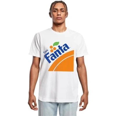 Imagen de Merchcode Fanta LOGO Camiseta estampada, Hombre, Talla: Large, White