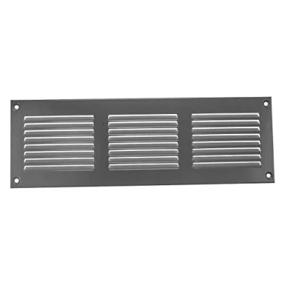 Imagen de Vent Systems rejilla de ventilación gris con insectos, 300 x 100 mm, para aplicaciones calefacción, refrigeración y ventilación. Cubierta interior exterior, 300x100mm