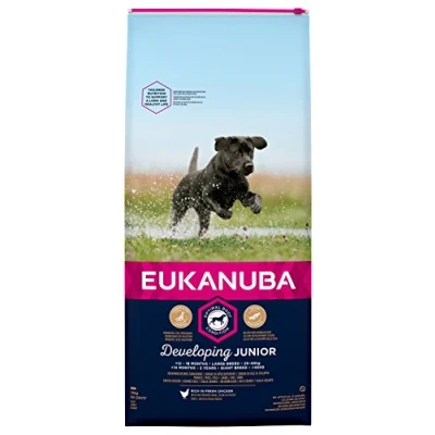 Imagen de EUKANUBA Junior en Desarrollo Raza Grande rico pollo fresco [12 kg]