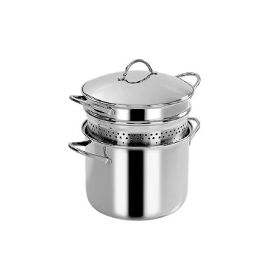 Imagen de Barazzoni Spa, Spaghettiere Con Fondo ø22cm, Capacità 6lt, Acciaio Inox 18/10, Made in Italy